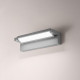 Applique da esterno a led grande con struttura in metallo e diffusore in vetro