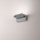 Applique da esterno a led piccola con struttura in metallo e diffusore in vetro