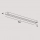 Applique da parete a LED grande orientabile stile moderno per bagno