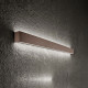 Applique da parete a LED media in metallo e diffusore lineare