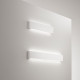 Applique da parete a LED piccola in metallo e diffusore in gesso