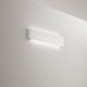Applique da parete a LED piccola in metallo e diffusore in gesso