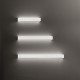 Applique da parete a LED piccola in metallo e diffusore lineare