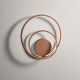 Applique da parete a led struttura in metallo e diffusore a spirale