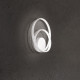 Applique da parete a led struttura in metallo e diffusore a spirale
