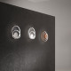 Applique da parete a led struttura in metallo e diffusore a spirale