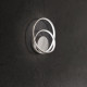 Applique da parete a led struttura in metallo e diffusore a spirale