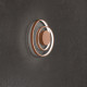 Applique da parete a led struttura in metallo e diffusore a spirale