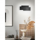 Applique da parete con diffusore in metallo e luce a led dal design moderno
