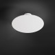 Applique da parete grande a led con struttura in metallo rotonda