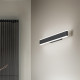 Applique da parete grande con diffusore a led e struttura in alluminio