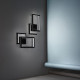 Applique da parete led in metallo e diffusore in acrilico dal design moderno