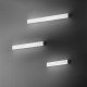 Applique da parete media con diffusore a led e struttura in alluminio