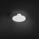 Applique da parete piccola a led con struttura in metallo rotonda