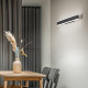 Applique da parete piccola con diffusore a led e struttura in alluminio