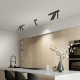 Faretto da soffitto a led con struttura in metallo e 3 diffusori orientabili
