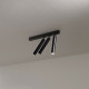 Faretto da soffitto a led con struttura in metallo e 3 diffusori orientabili