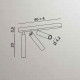 Faretto da soffitto a led con struttura in metallo e 3 diffusori orientabili