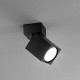 Faretto da soffitto con struttura in in metallo e diffusore orientabile