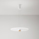 Lampada a sospensione a led con struttura in metallo e 6 diffusori