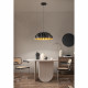 Lampada a sospensione a led con struttura e diffusore in metallo