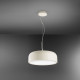 Lampada a sospensione a led grande in metallo con diffusore in acrilico