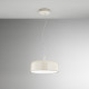 Lampada a sospensione a led grande in metallo con diffusore in acrilico