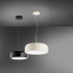 Lampada a sospensione a led piccola in metallo con diffusore in acrilico