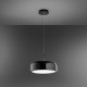 Lampada a sospensione a led piccola in metallo con diffusore in acrilico
