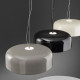 Lampada a sospensione a led piccola in metallo con diffusore in acrilico