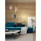 Lampada a sospensione con 3 diffusori in vetro dal design moderno ed elegante