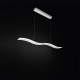 Lampada a sospensione con diffusore a led e struttura in alluminio moderna