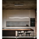 Lampada a sospensione con diffusore a led e struttura in alluminio moderna
