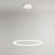 Lampada a sospensione grande a led con struttura in metallo rotonda