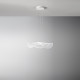 Lampada a sospensione grande a LED in metallo diffusore in acrilico