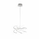 Lampada a sospensione grande a led struttura in metallo