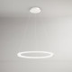 Lampada a sospensione media a led con struttura in metallo rotonda
