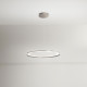 Lampada a sospensione media a led con struttura in metallo rotonda