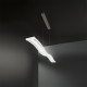 Lampada a sospensione moderna con diffusore a led e struttura in alluminio