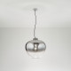 Lampada a sospensione moderna singola struttura in metallo diffusore in vetro