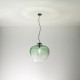 Lampada a sospensione moderna singola struttura in metallo diffusore in vetro