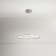 Lampada a sospensione piccola a led con struttura in metallo rotonda
