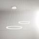 Lampada a sospensione piccola a led con struttura in metallo rotonda