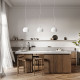 Lampada a sospensione piccola dal design moderno con diffusore in gesso