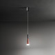 Lampada a sospensione singola a led con struttura in metallo