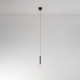 Lampada a sospensione tubolare in metallo diffusore in vetro a led dimmerabile