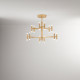 Lampada da soffitto a led struttura in metallo e diffusori in acrilico