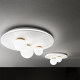 Lampada da soffitto con 3 diffusori a led dal design moderno ed elegante