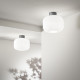 Lampada da soffitto con struttura in metallo e diffusore in ceramica