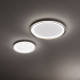 Lampada da soffitto grande a led con struttura in metallo rotonda